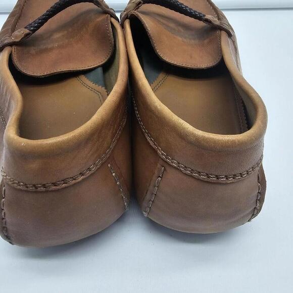 Aldo Mens Brown Suede Leather Dress Shoe Comfort Loafer Size10‎ - Picture 4 of 7